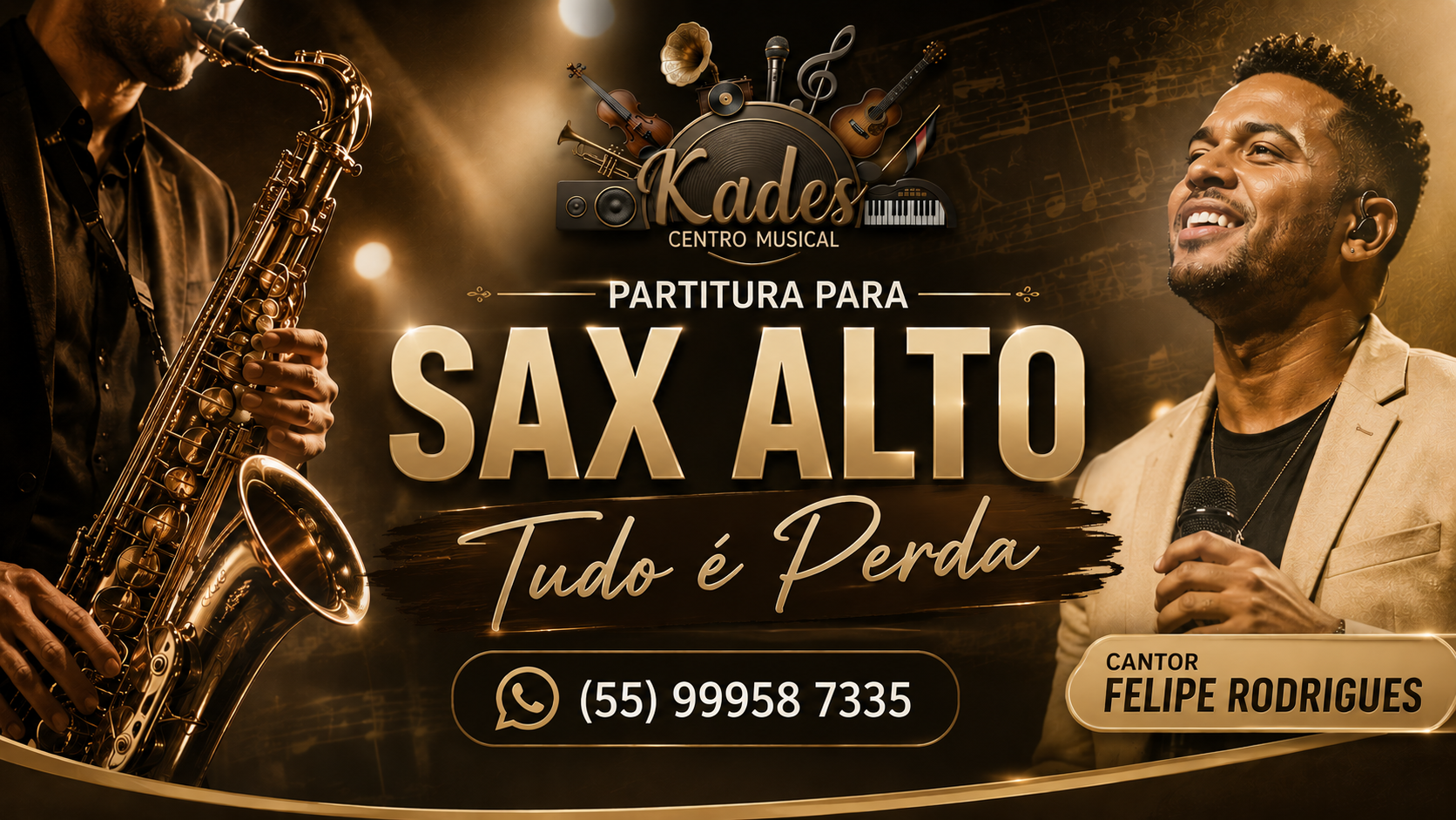 Partitura Tudo é Perda - Felipe Rodrigues - Sax Alto