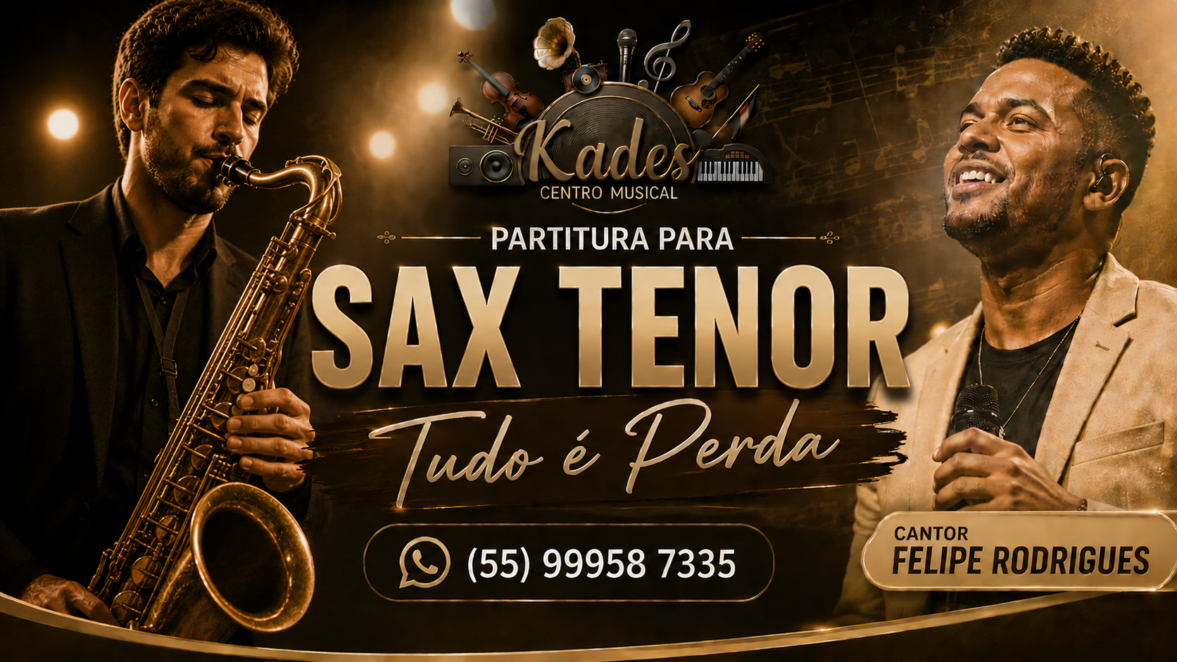 Partitura Tudo é Perda - Felipe Rodrigues - Sax Tenor