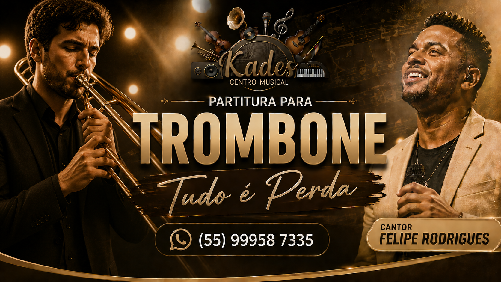Partitura Tudo é Perda - Felipe Rodrigues - Trombone