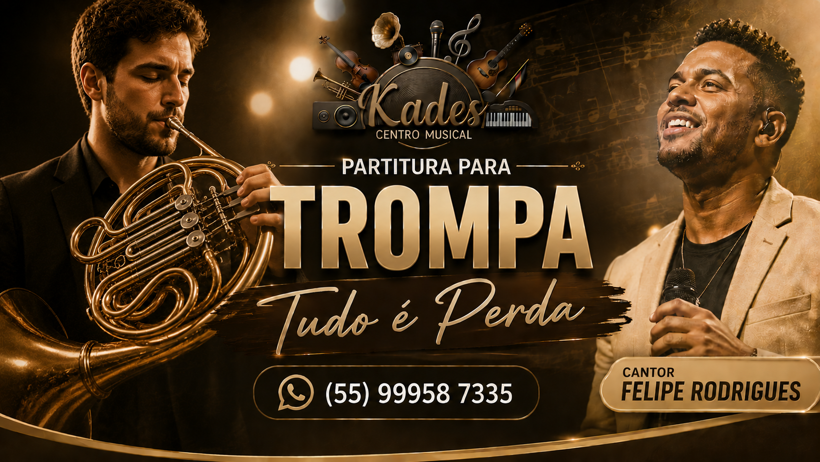 Partitura Tudo é Perda - Felipe Rodrigues - Trompa