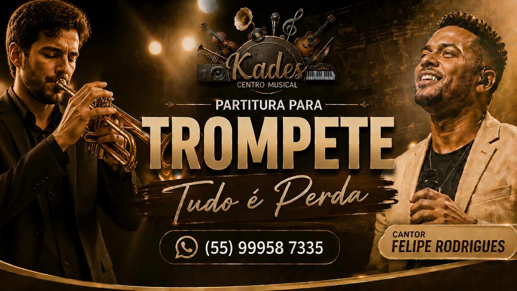 Partitura Tudo é Perda - Felipe Rodrigues - Trompete