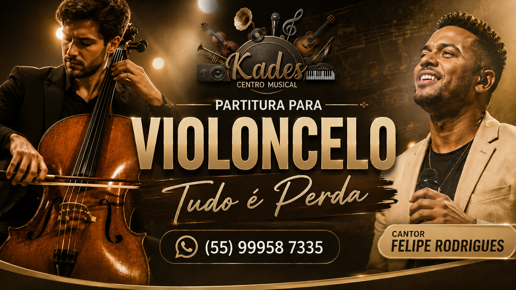 Partitura Tudo é Perda - Felipe Rodrigues - Violoncelo